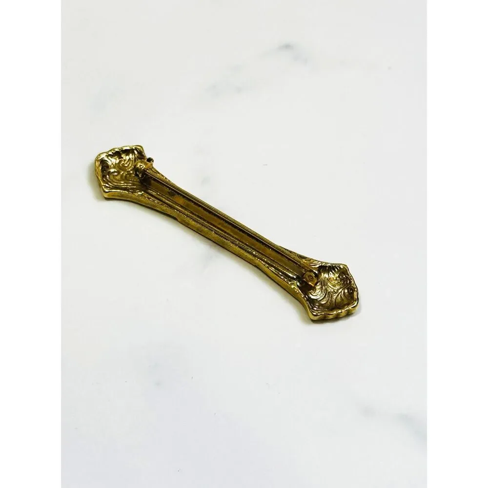 Vintage Art Deco Style Bar Brooch